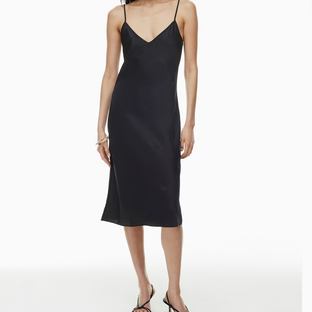 Only Slip Satin Midi Dress mine in brown